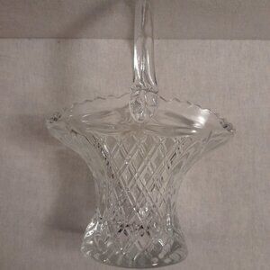 VTG Princess House Lead Crystal Brides/Easter Basket